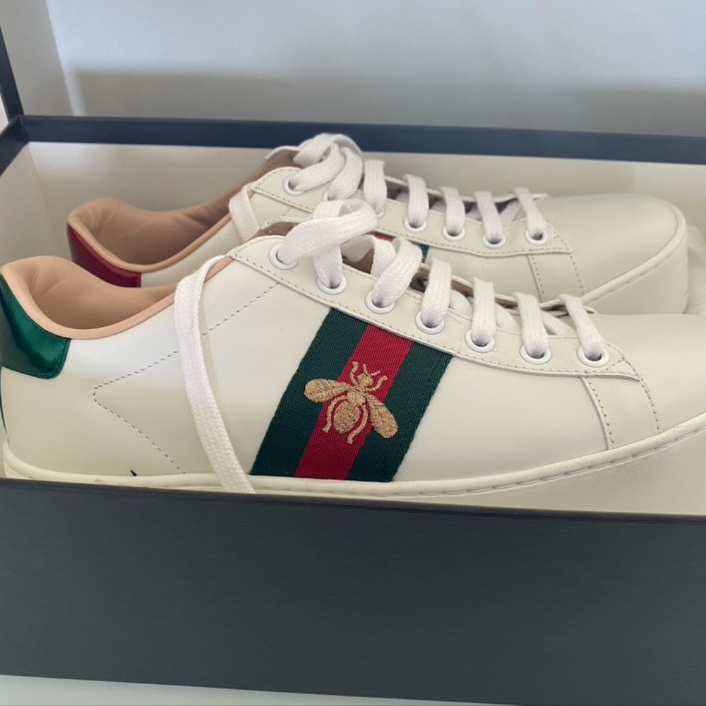 Gucci Women's New Ace Platform Bee Sneakers